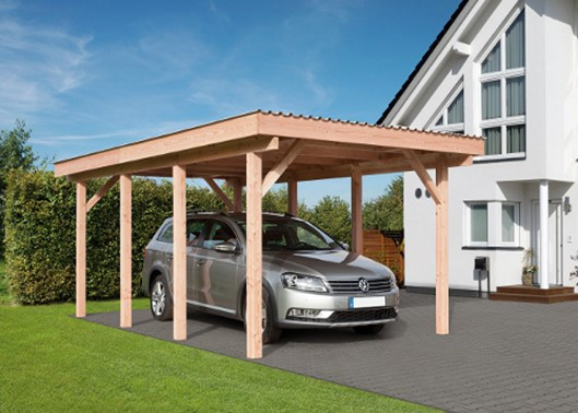 Einzelcarport Erding 1 »B 338 x T 572 cm«